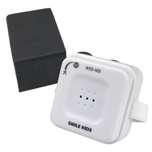 電話専用拡声器 約5×5×3cm 受話音量:最大30倍 自動でオン・オフ 子機対応 電池式 受話器の拡声器 生活家電
